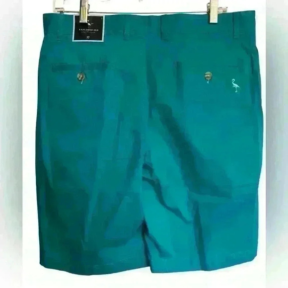 Tailorbyrd Collection NWT flat front, aqua men’s shorts. Size 32‎ - Picture 1 of 9